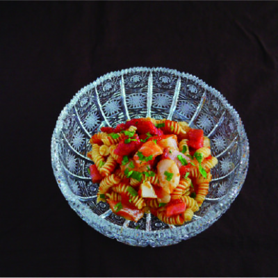 魚介のショートパスタサラダ・クラッシュゼリー